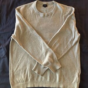 J. Crew Light Gray Crewneck Sweater
